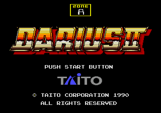 Darius II Title Screen